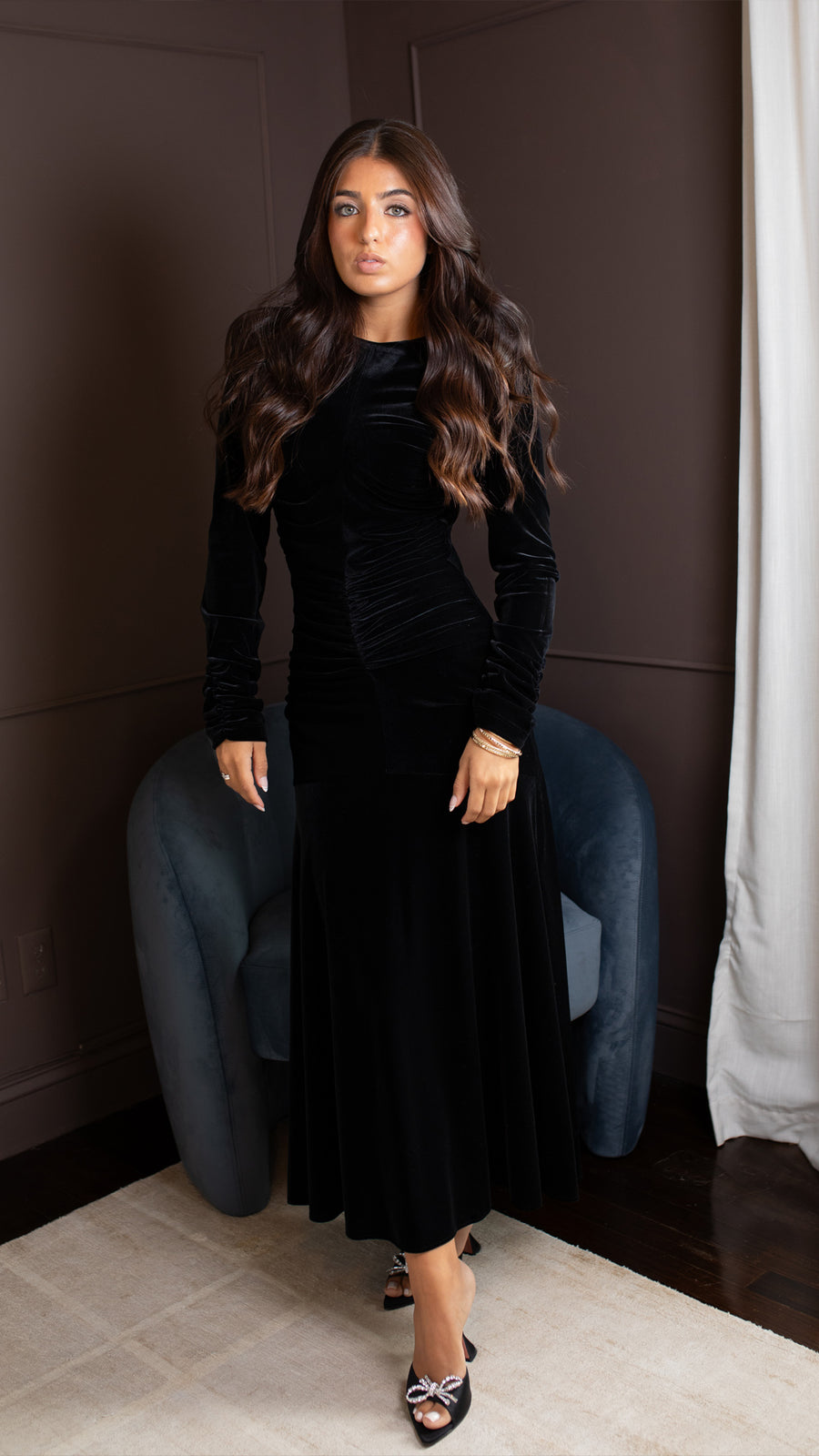 Black Velvet Dress Emme Black Velvet Dress Emme